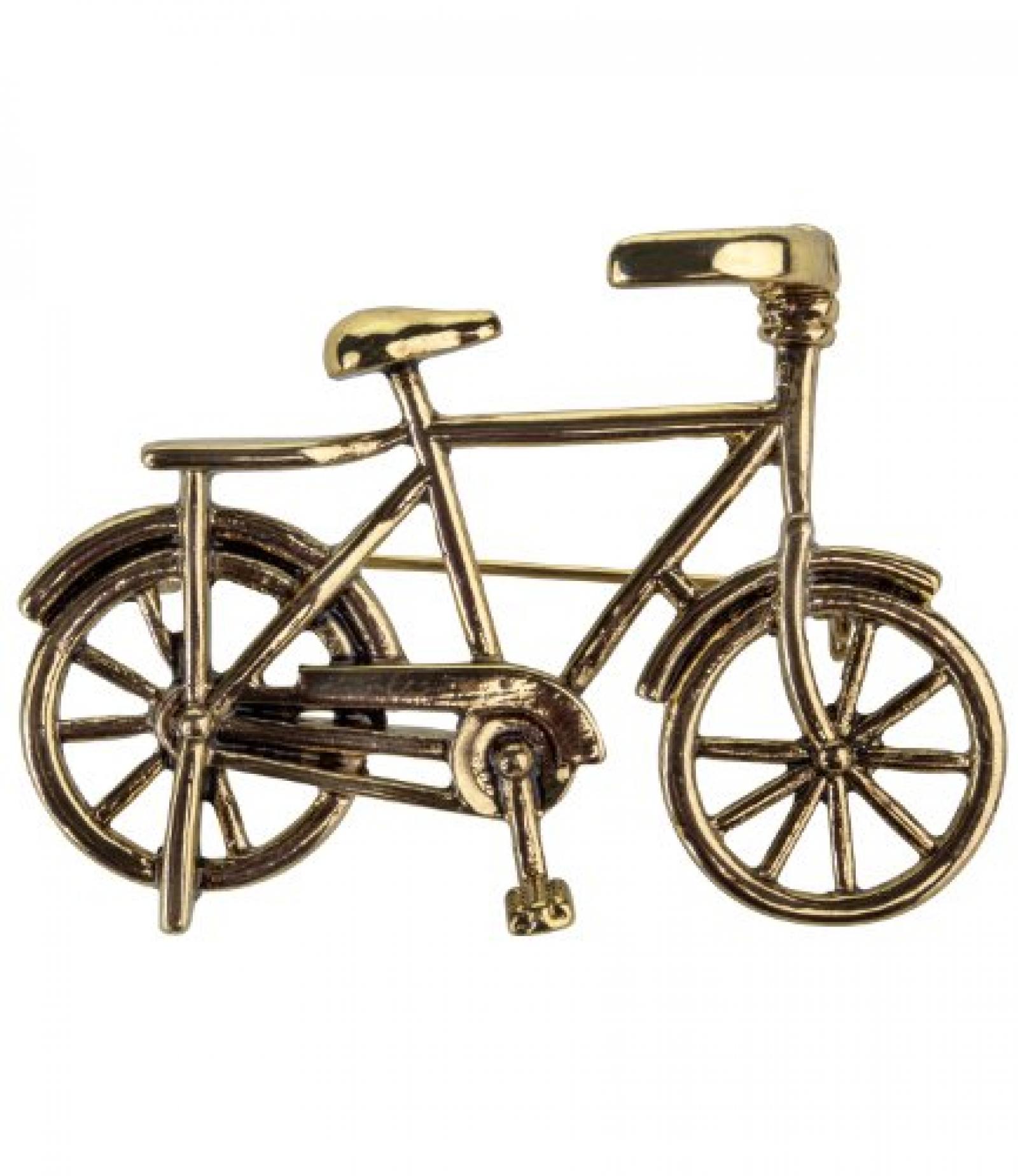 SIX "Sweet & Cute" goldene Fahrrad Brosche aus Metall (260-705) 